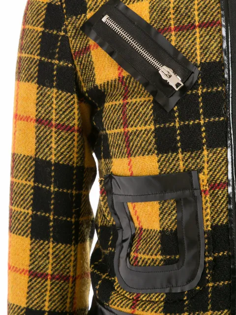 YANG LI CHECK PATTERN FITTED JACKET