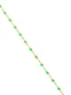 Gigi Clozeau 18K yellow gold and green beaded necklace
