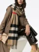 Image 2 of Burberry check-pattern cashmere scarf