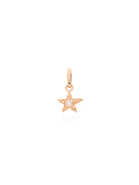 Gigi Clozeau 18kt rose gold and diamond star charm