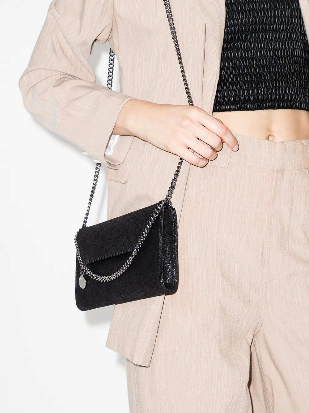 STELLA MCCARTNEY Mini Falabella Quilted Crossbody Bag