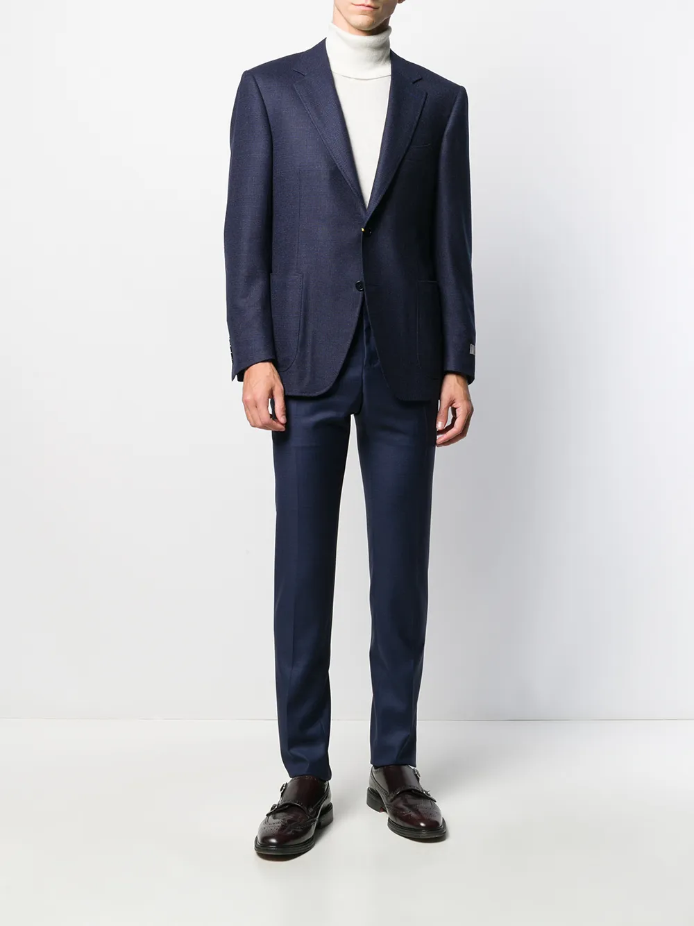Canali Straight pantalon - Blauw