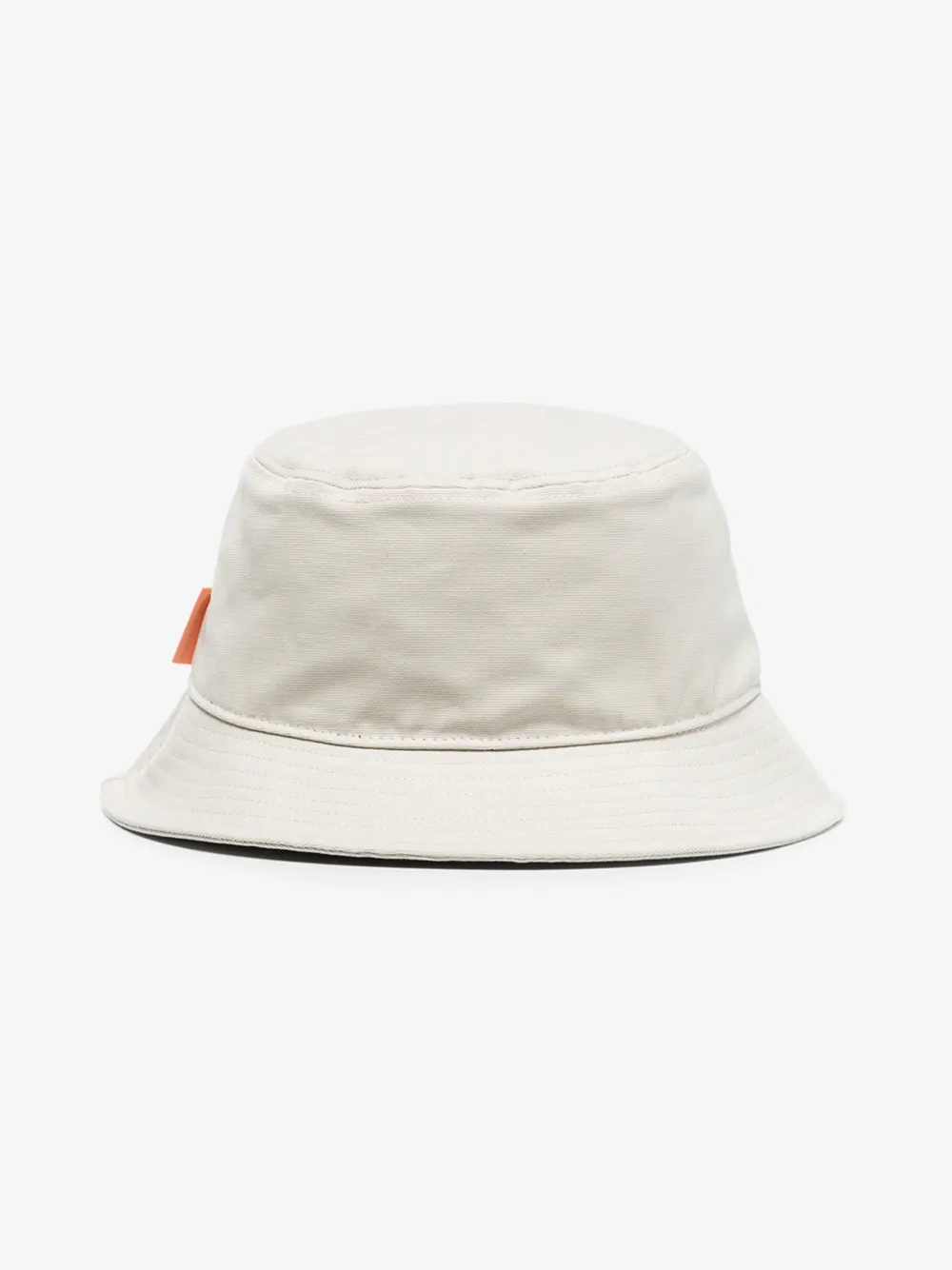ACNE STUDIOS ACNE STUDIOS NEUTRAL COTTON CANVAS BUCKET HAT,C4008314574653