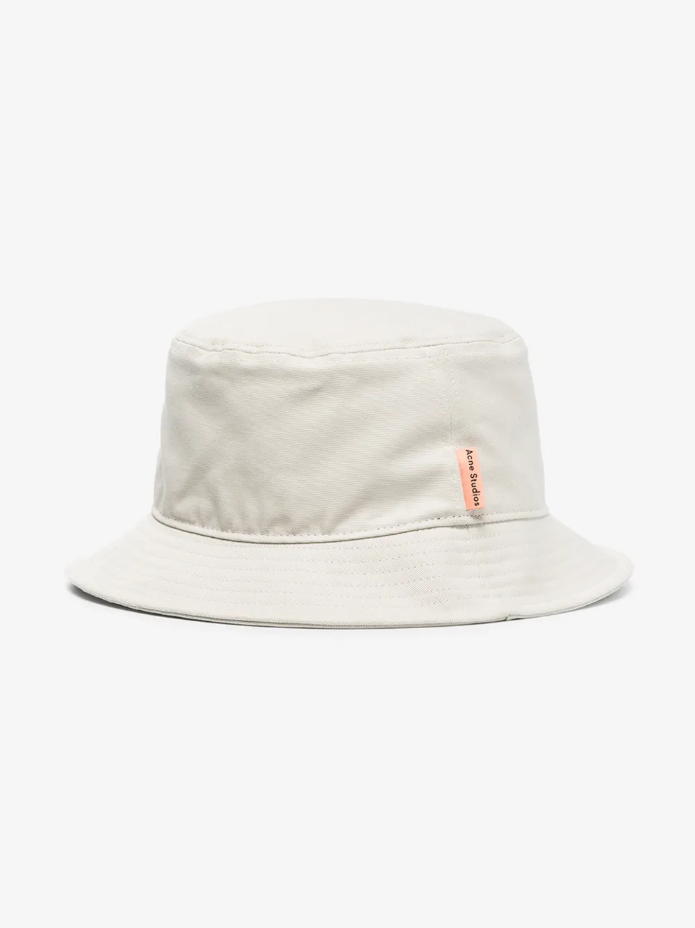 ACNE STUDIOS ACNE STUDIOS NEUTRAL COTTON CANVAS BUCKET HAT,C4008314574653