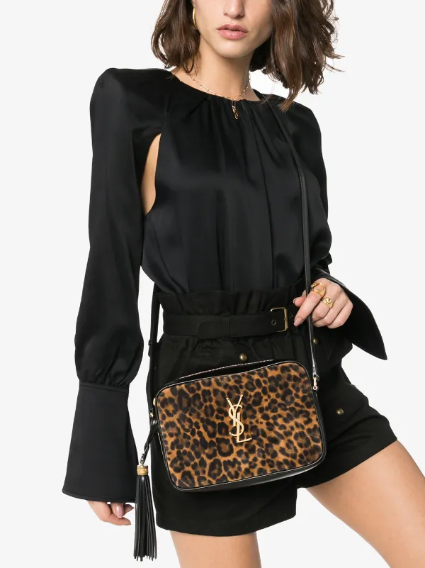 ysl leopard bag