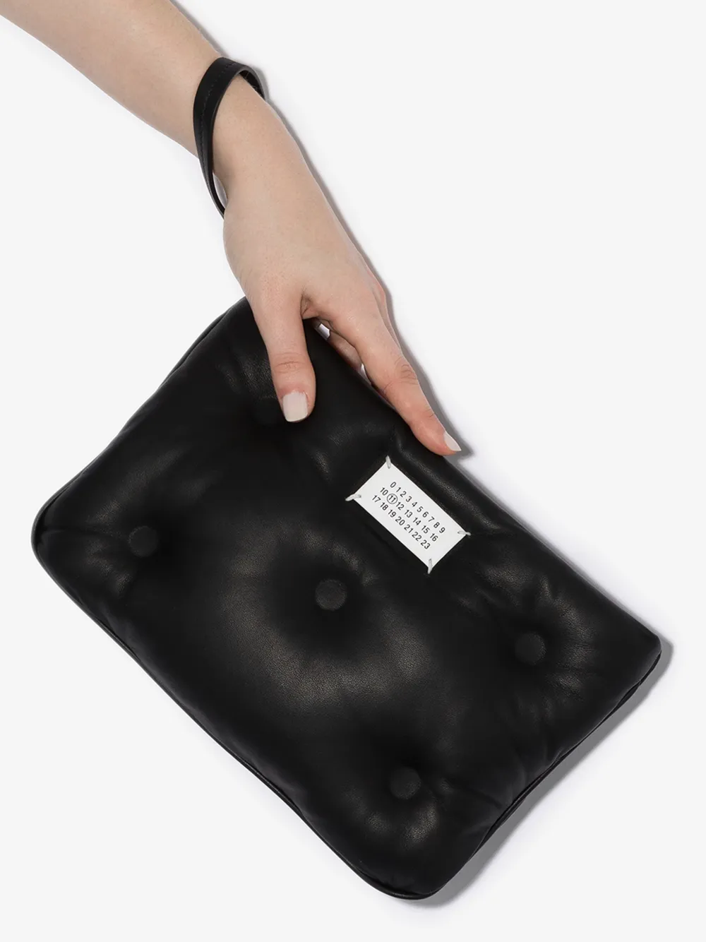 MAISON MARGIELA CLUTCH AUS LACKLEDER,S56WF0099PR81814574736
