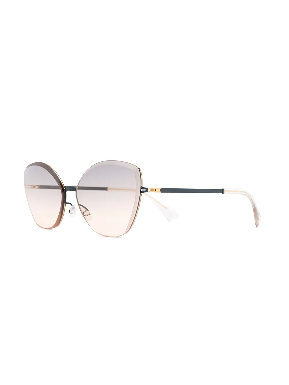 Mykita Studio zonnebril met kattenoog montuur - Grijs