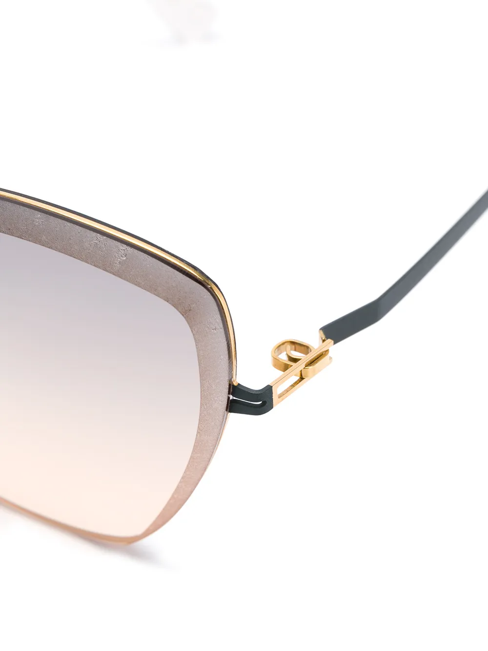 Mykita Studio zonnebril met kattenoog montuur Grijs