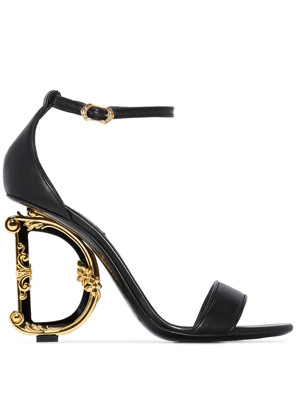 Baroque DG 105mm leather sandals