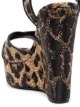 Dolce & Gabbana leopard print 90mm wedge sandals