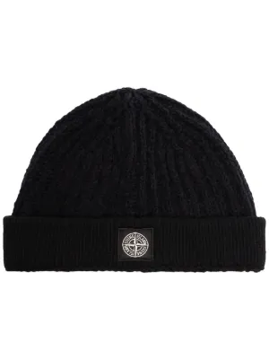 mens stone island beanie hat