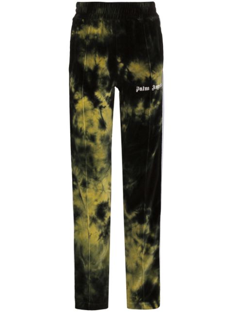 blue tie dye track pants