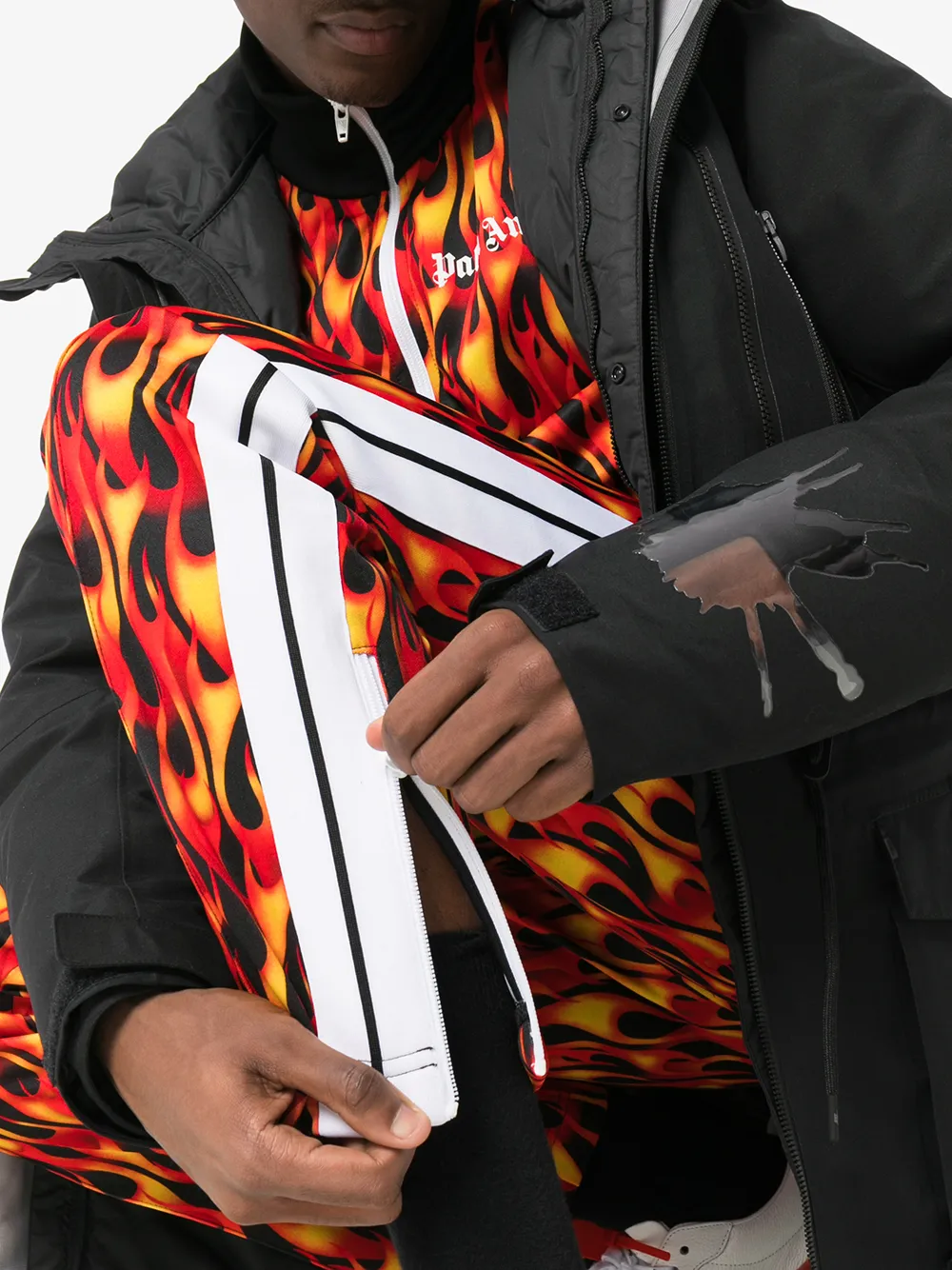 Palm Angels flame-print Track Pants - Farfetch