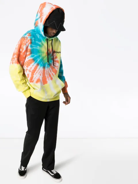tie dye palm angels moletom com capuz