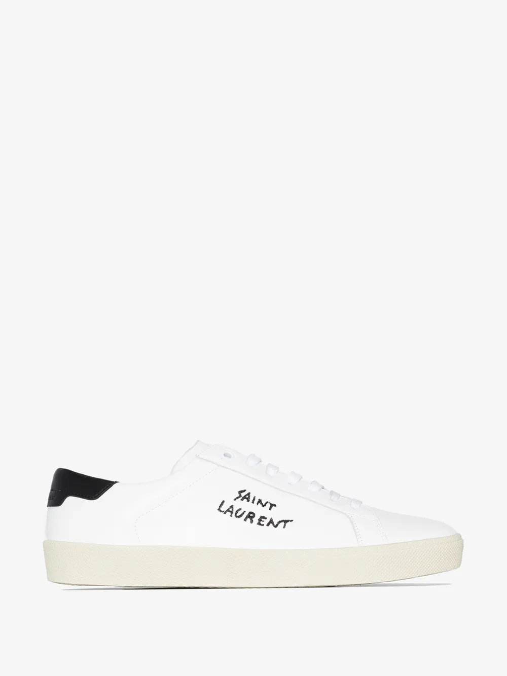 SAINT LAURENT SAINT LAURENT WHITE COURT CLASSIC LEATHER SNEAKERS,61064908G1014575108