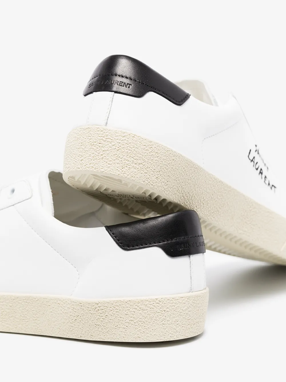 SAINT LAURENT SAINT LAURENT WHITE COURT CLASSIC LEATHER SNEAKERS,61064908G1014575108