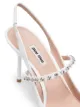 Miu Miu 100mm crystal-embellished leather pumps