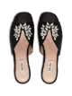 Miu Miu crystal-embellished satin sandals