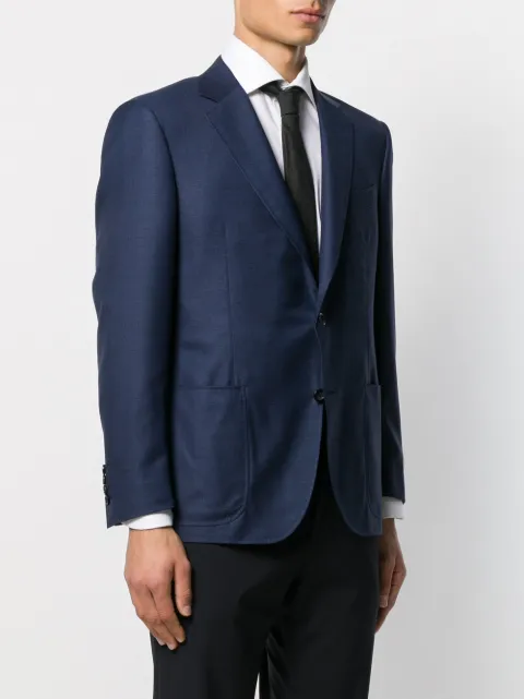 Canali Single-breasted Blazer In Blue