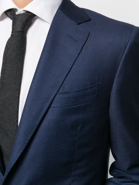Canali Single-breasted Blazer In Blue
