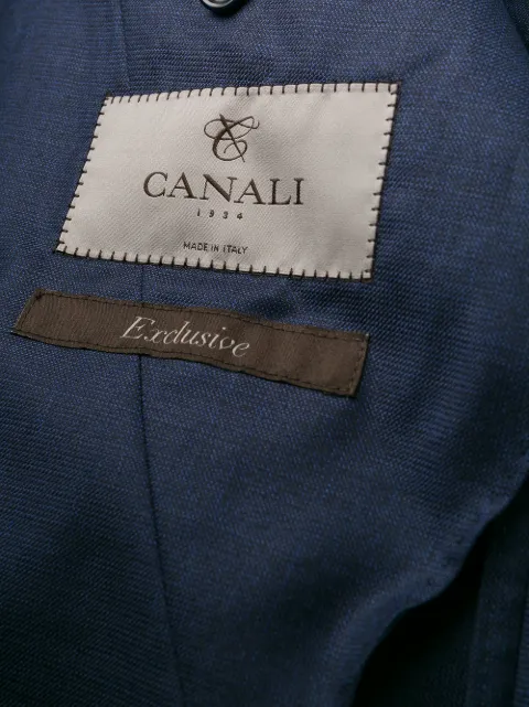 Canali Single-breasted Blazer In Blue