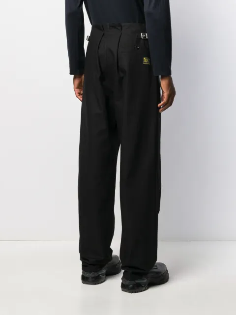 RAF SIMONS PLEATED FLARED TROUSERS