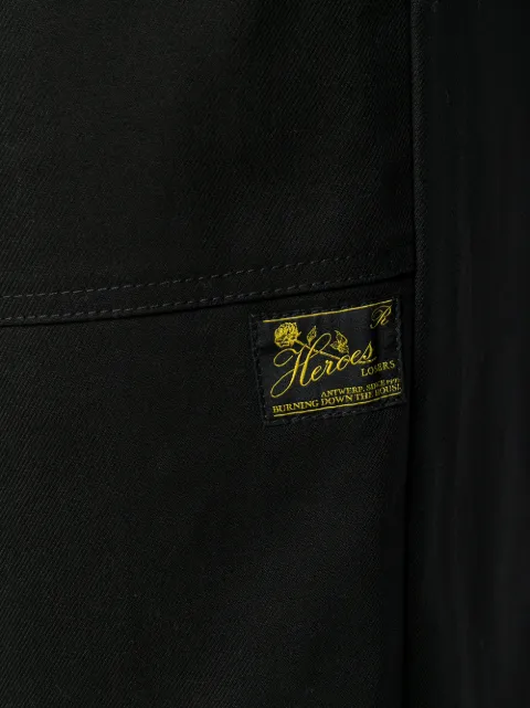 RAF SIMONS PLEATED FLARED TROUSERS