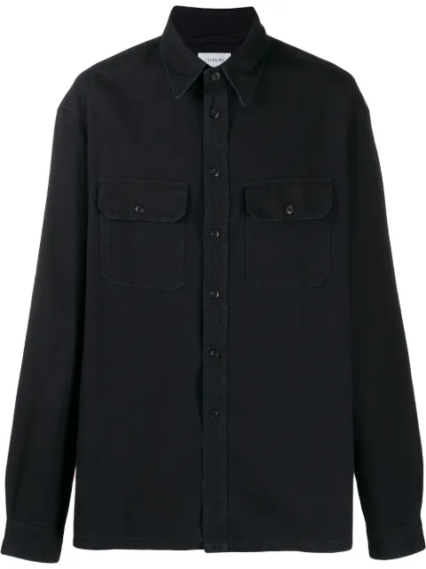 Lemaire Knitted Wool Military Shirt In 