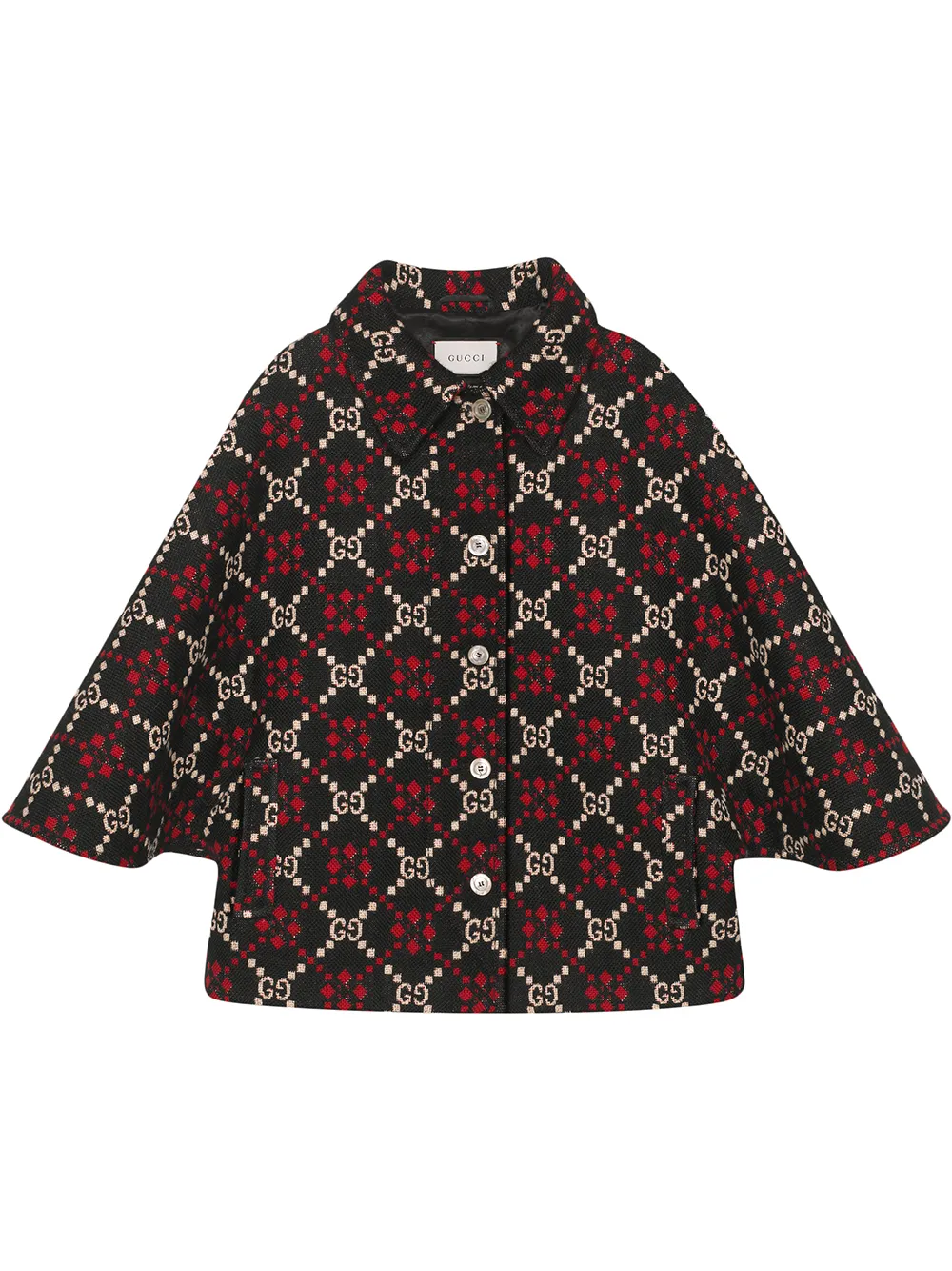Gg diamond wool coat online