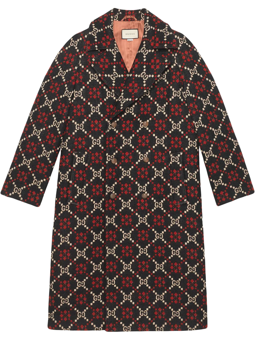 Gucci GG Diamond Coat Farfetch
