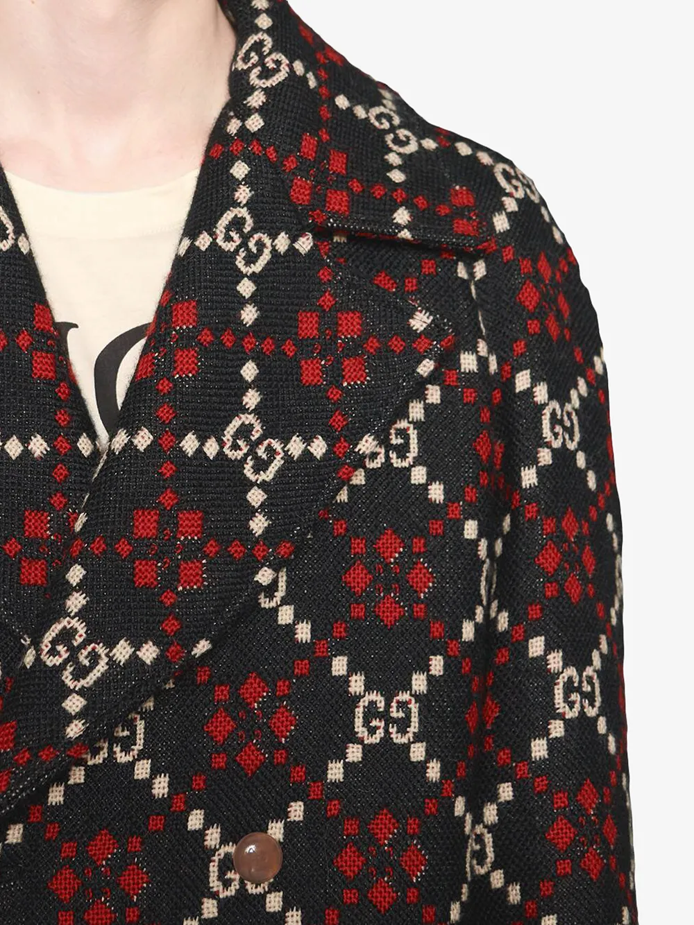 Gucci GG Diamond Coat Farfetch
