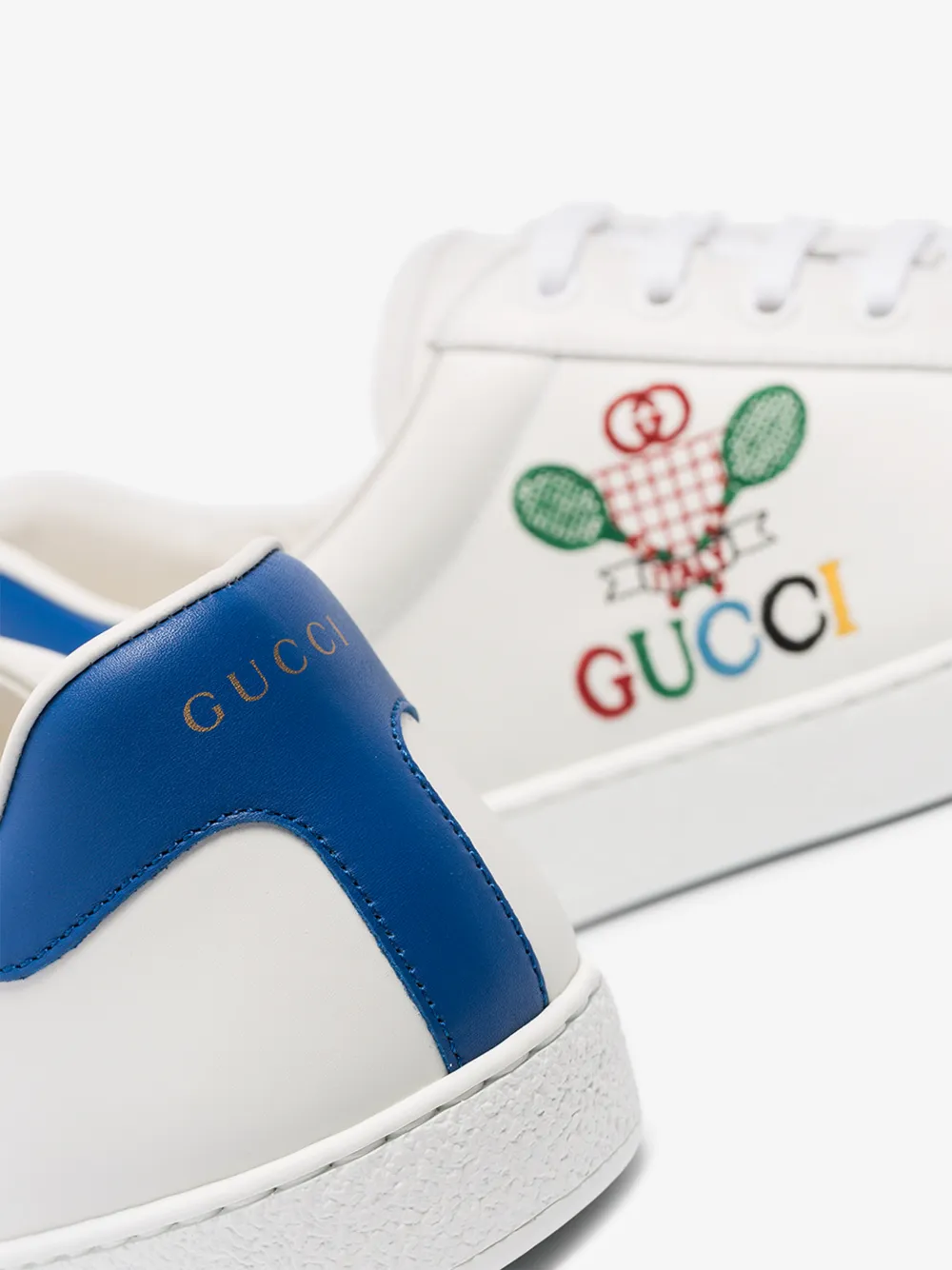 GUCCI GUCCI ACE SNEAKERS WITH GUCCI TENNIS,603696AYO7014575774