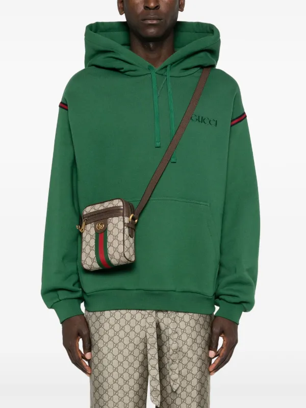 Gucci Ophidia GG Supreme messenger bag men Canvas Metal Calf Leather One Size Neutrals