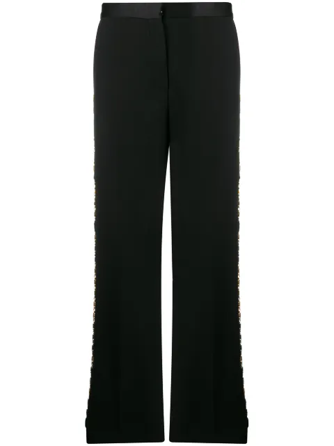 Versace pantalon de costume Greca à détail de chaîne