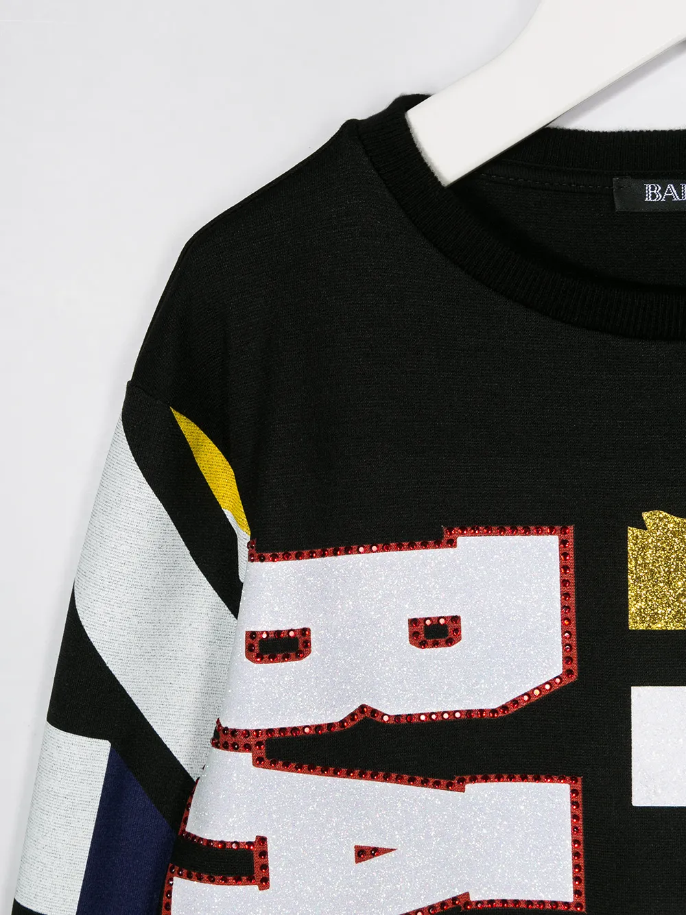 Balmain Kids Shirt met grafische print Zwart