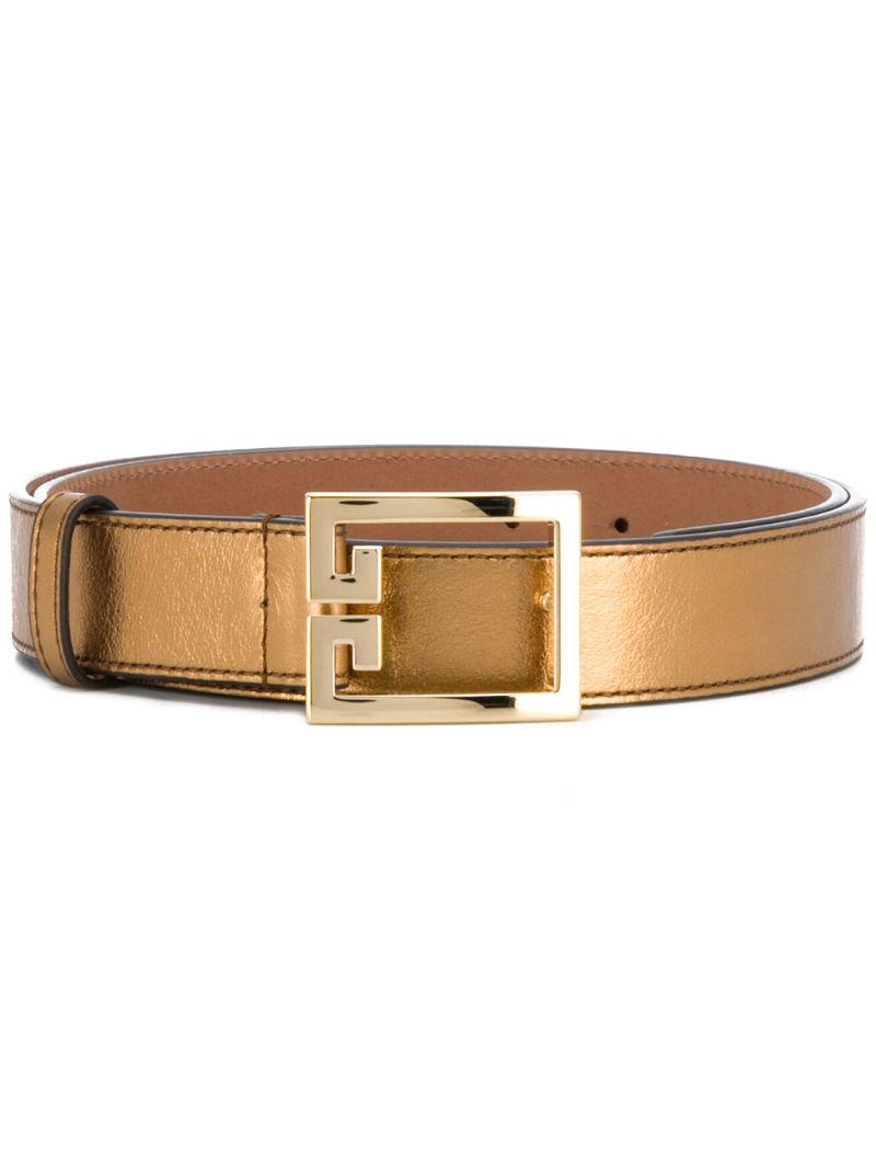 Givenchy Double G Belt In Brown