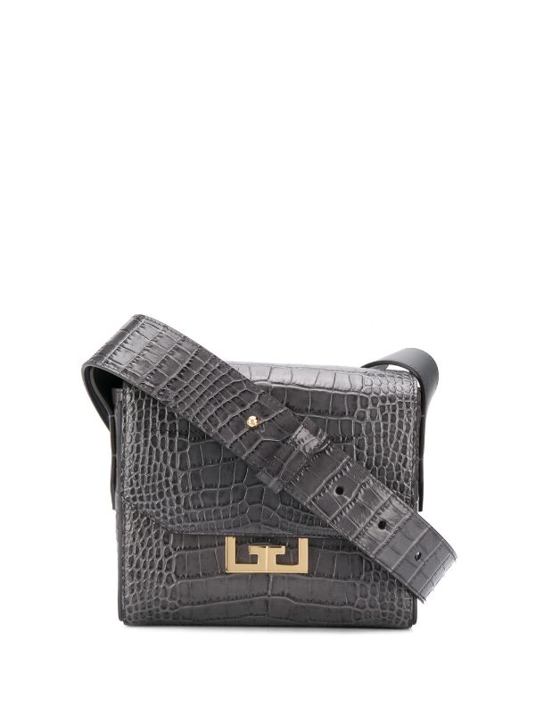 grey croc bag