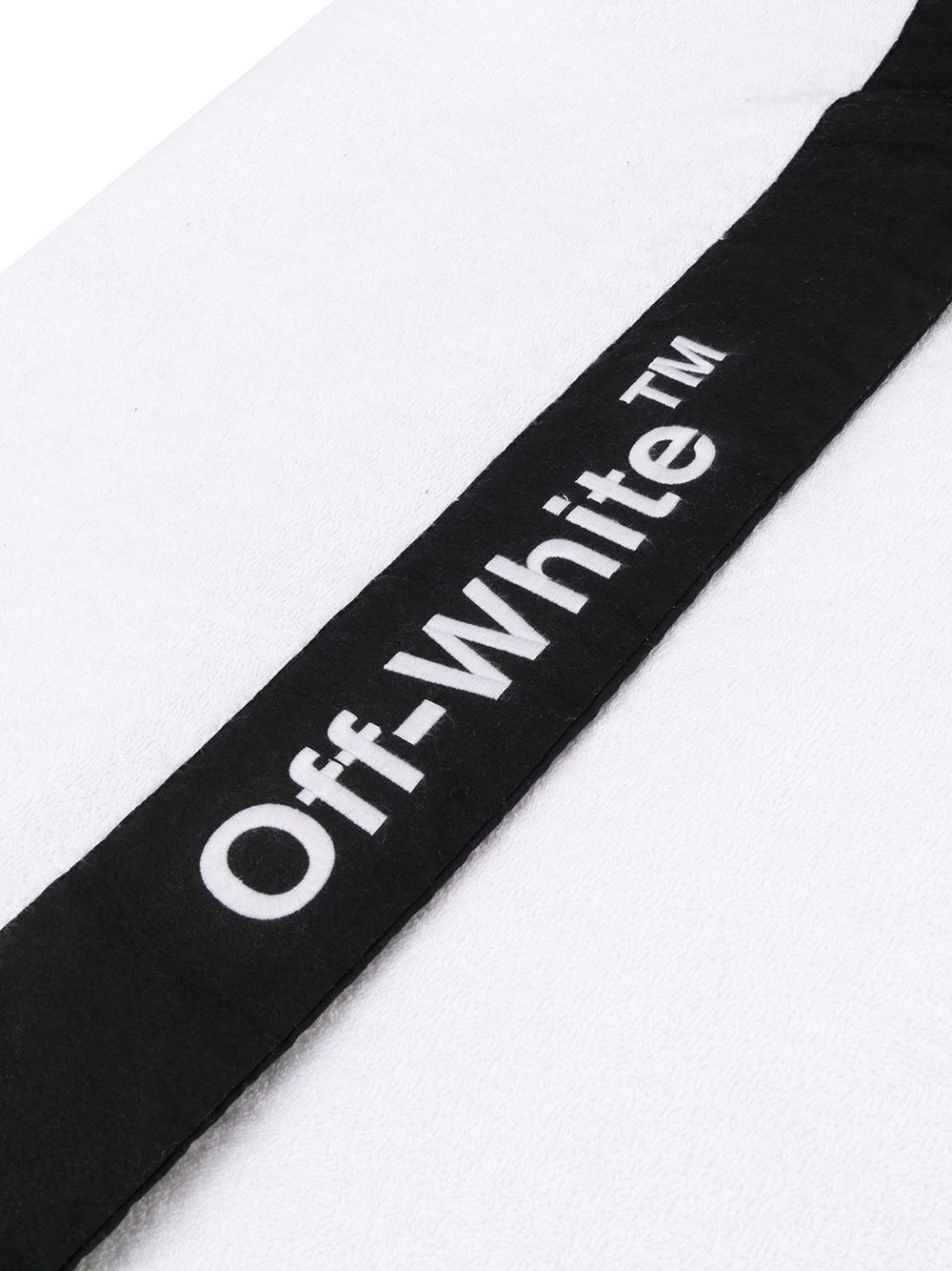 фото Off-White полотенце с вышитым логотипом