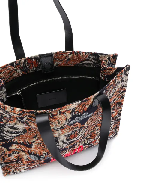 KENZO Flying Tiger jacquard tote