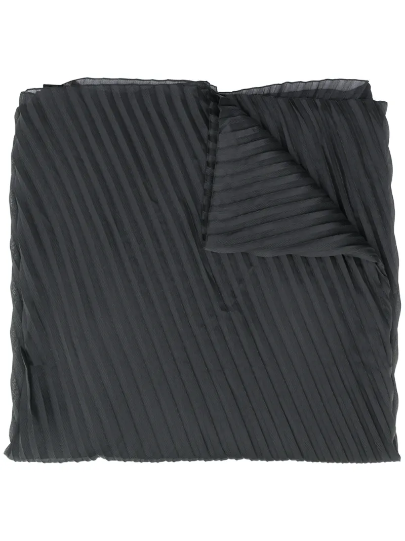EMPORIO ARMANI PLEATED SATIN SCARF