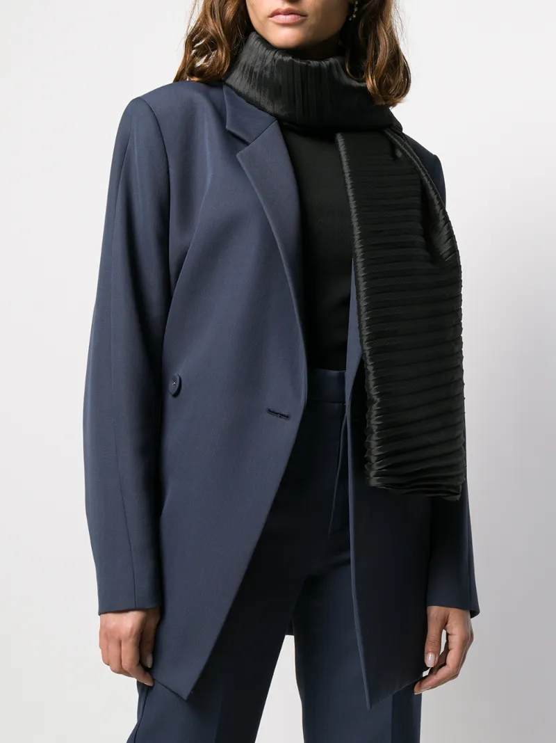 EMPORIO ARMANI PLEATED SATIN SCARF