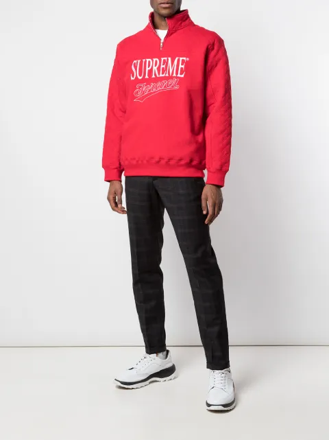 supreme forever half zip sweatshirt