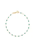 Gigi Clozeau 18kt yellow gold beaded bracelet - Green