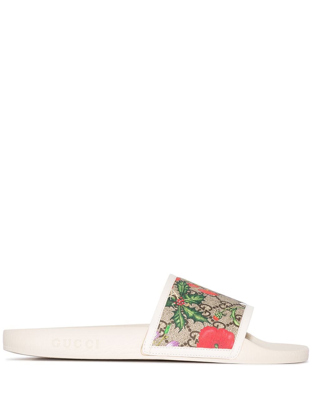 фото Gucci multicoloured floral monogram print slides