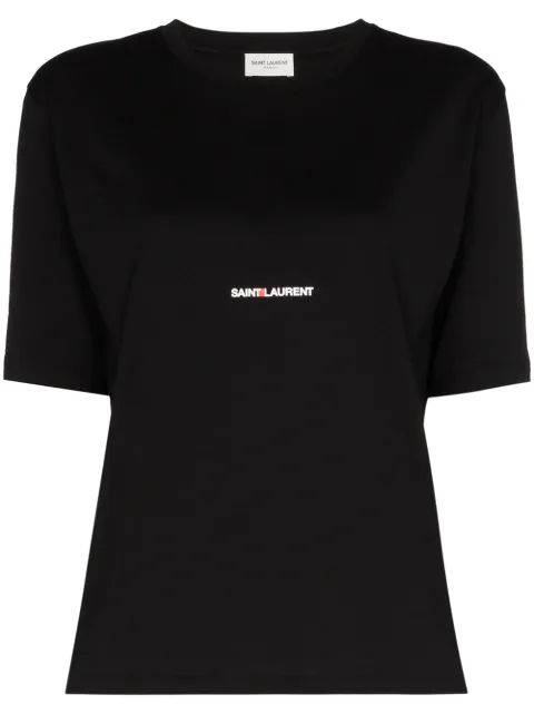 Saint Laurent playera con logo estampado