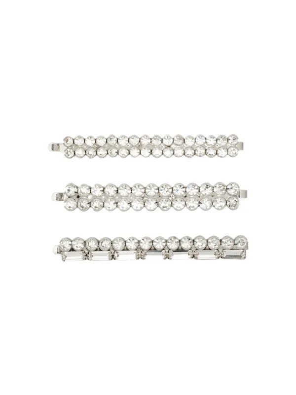 crystal hair slides