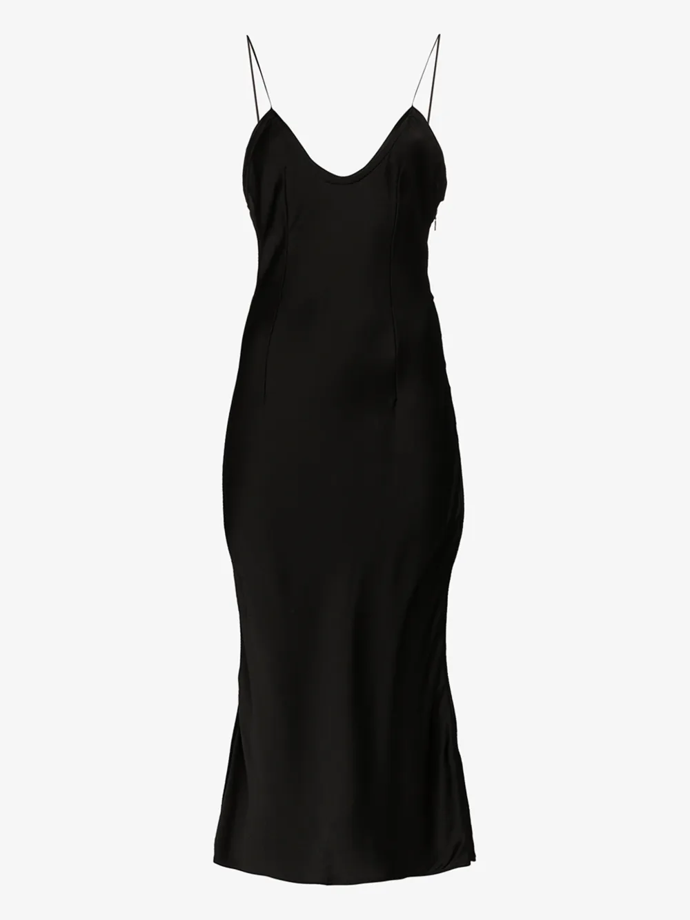SAINT LAURENT MID-LENGTH SLIP DRESS,601311Y125W14577981