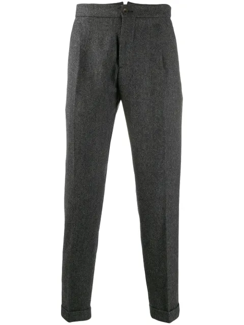 Berwich straight-leg chevron trousers