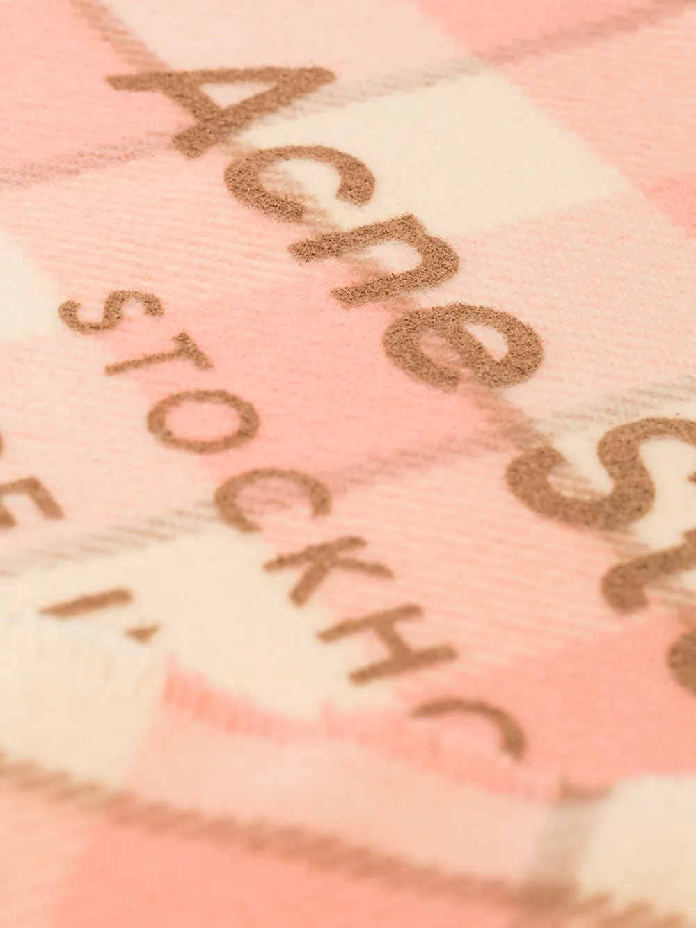 ACNE STUDIOS ACNE STUDIOS PINK CASSIAR CHECKED WOOL SCARF,CA002614577999