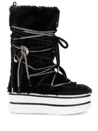 faux fur winter boots